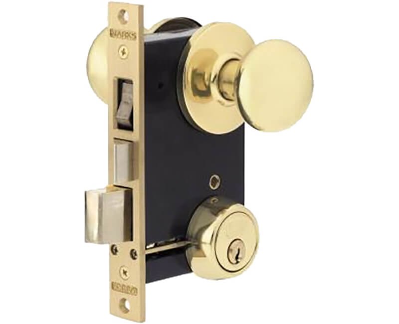 Iron Gate Double Cylinder Rose Mortise Lockset - Left Handed