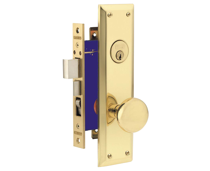 Standard Knob & Plate Lockset - Right Handed