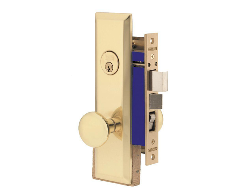 Apartment Lockset With Bolt Latch & Rocker - Left Handed