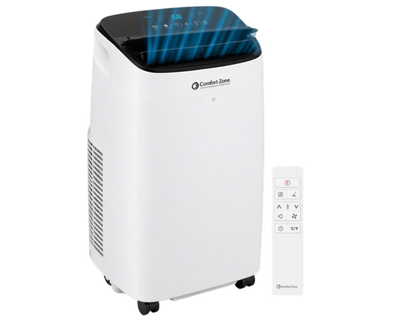 Comfort Zone - Portable AC - 6,000/10,000BTU Dual Cooling - Wifi