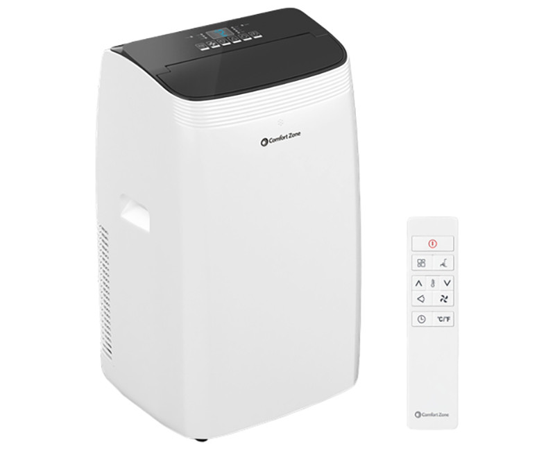 Comfort Zone - Portable AC - 10,000/14,000BTU Dual Cooling/Heating - WiFi