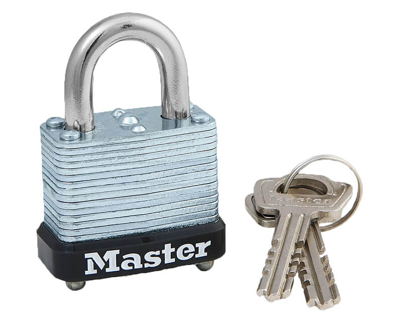 1-1/8" Laminated Steel Padlocks - Carded