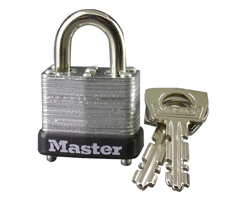 1" Laminated Steel Padlocks - Carded