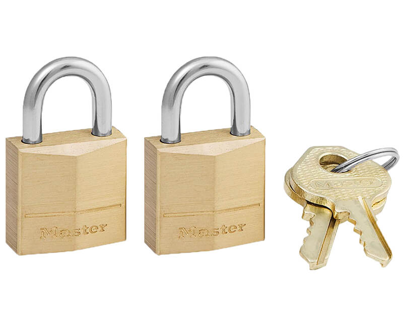 3/4" Brass Padlock - Twin Pack Carded