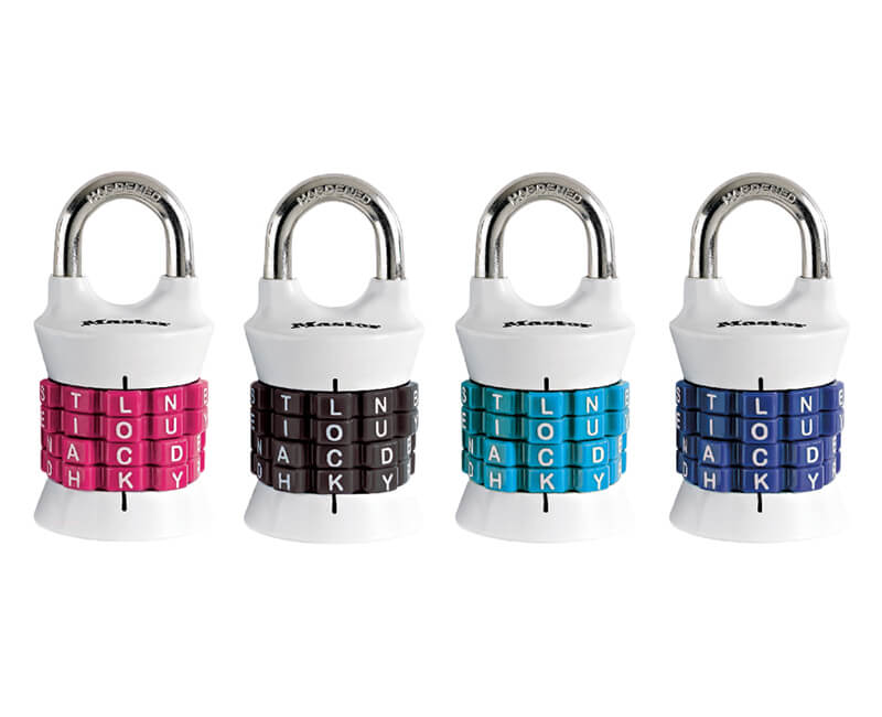 1-1/2" Set Your Own Combination Lock - Assorted Color