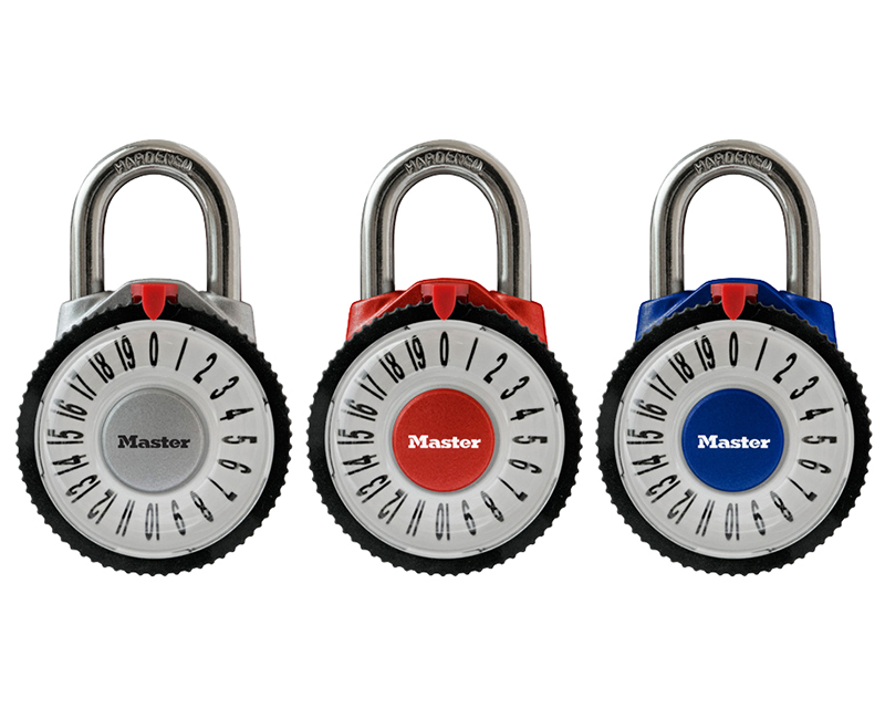 Assorted Colors Combination Lock W/ Magnified Lens