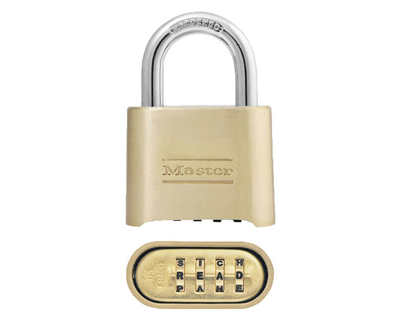 2" Resettable Combination Lock - Brass