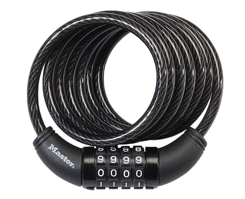 5' X 5/16" Quantum Self Coiling Steel Cable Lock