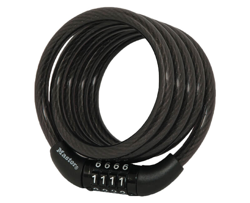 4' X 5/16" Quantum Self Coiling Steel Cable Lock