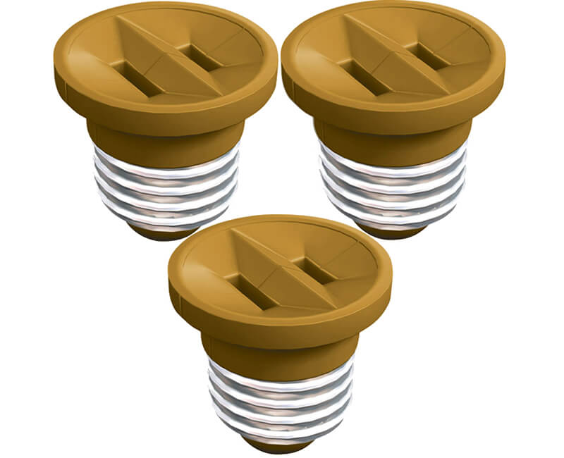 Socket To Outlet Adapters - Beige 3 Pack