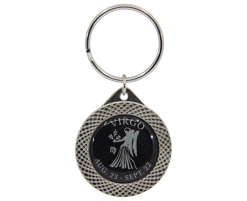 ZODIAC KEY CHAIN BLACK VIRGO