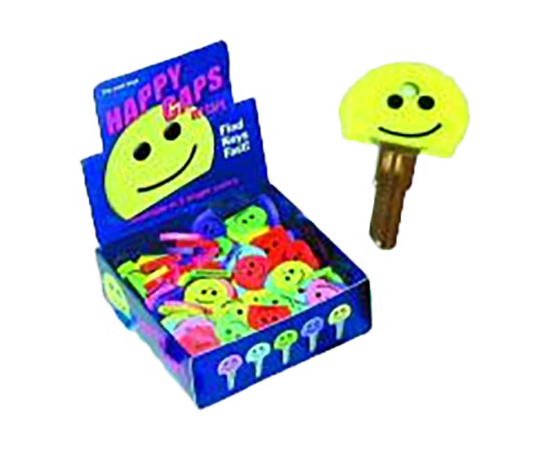 Happy Face Key Covers - 200 Per Box