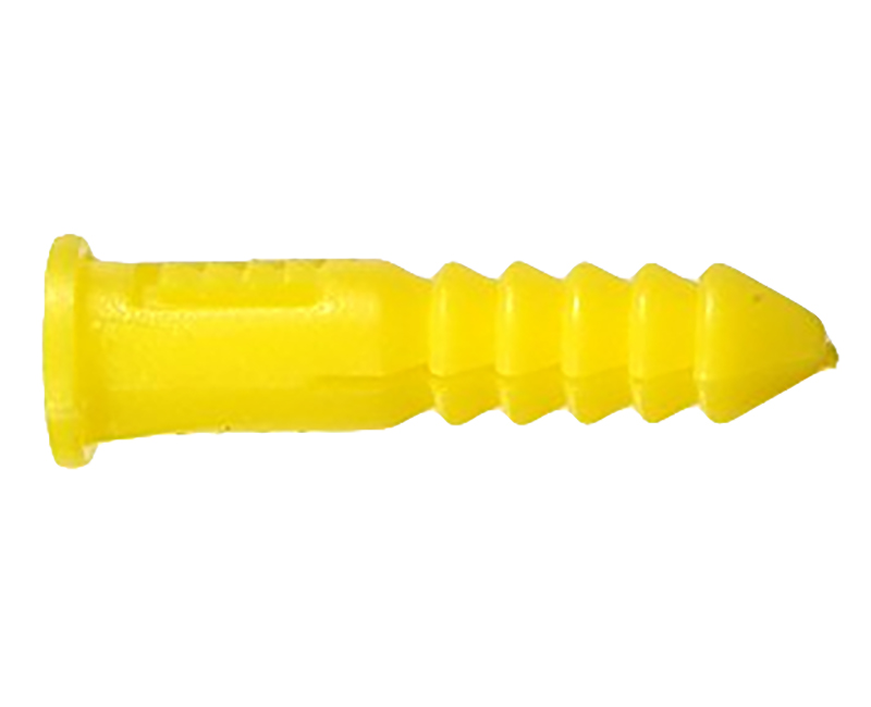 Plastic Anchors 6-8 Yellow - Carded