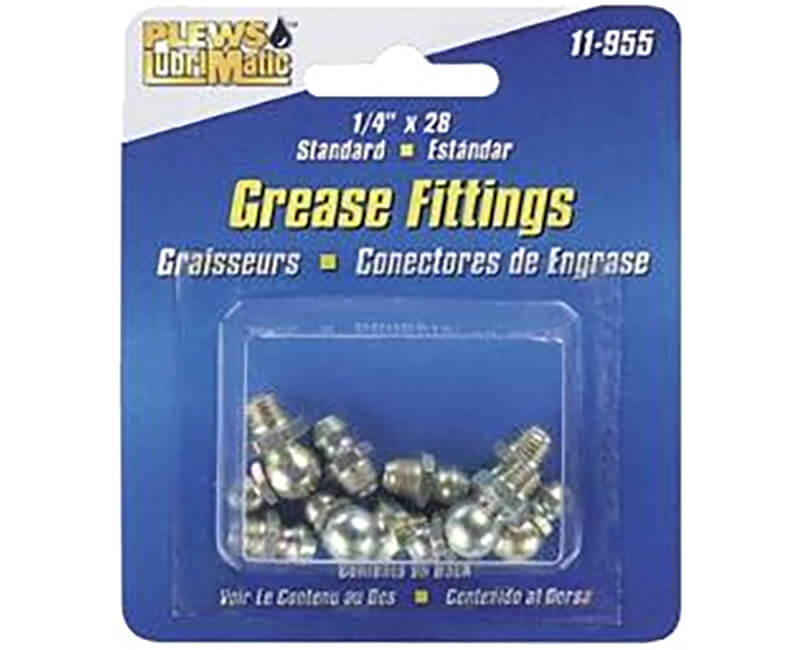 8 Piece Standard Grease Fitting Assortment