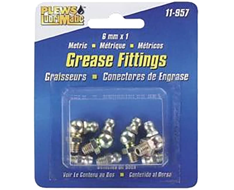 8 Piece Metric Grease Fitting Assortment