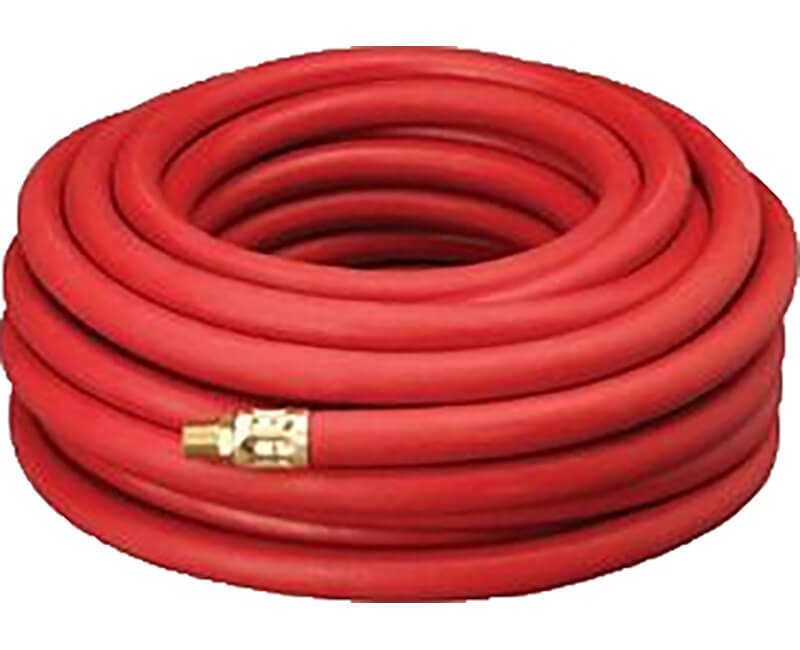 3/8" X 50' Rubber Air Hose With 1/4" Fitting