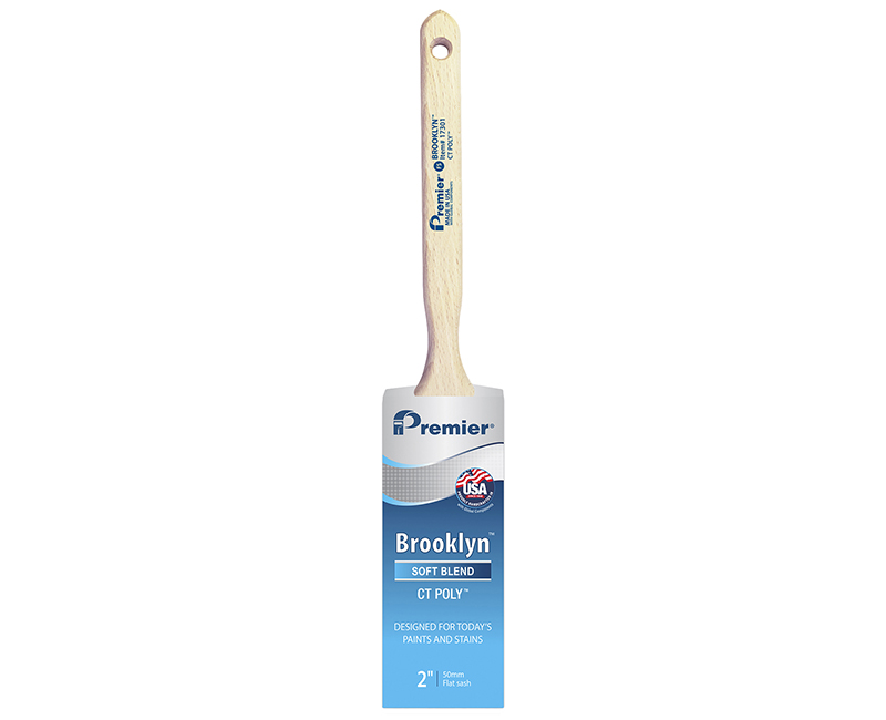 2" Brooklyn Flat Sash Poly Brush