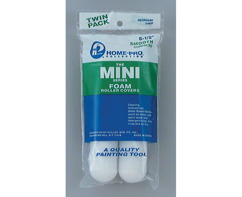 6-1/2" Hi-Density Foam Mini Roller - Twin Pack