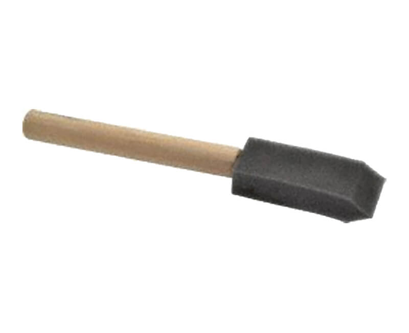 1" High Density Foam Brush - Sanded Wood Handle