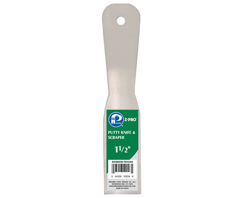 1 1/2" PUTTY KNIFE WITH BEVELED EGDE PLASTIC