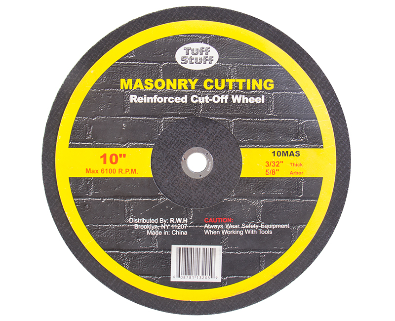 10" X 3/32" X 5/8" Arbor Masonry Cutting Blade