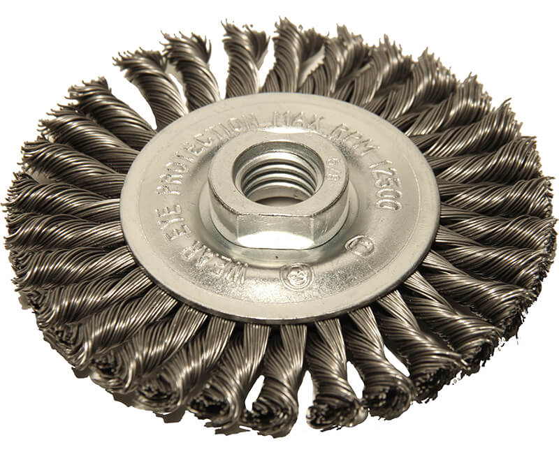4" Cable Knotted Wheel Brush