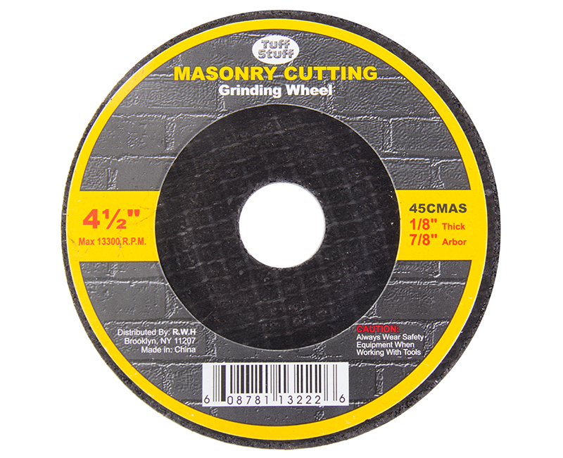 4-1/2" X 1/8" X 7/8" Arbor Masonry Cutting Wheel