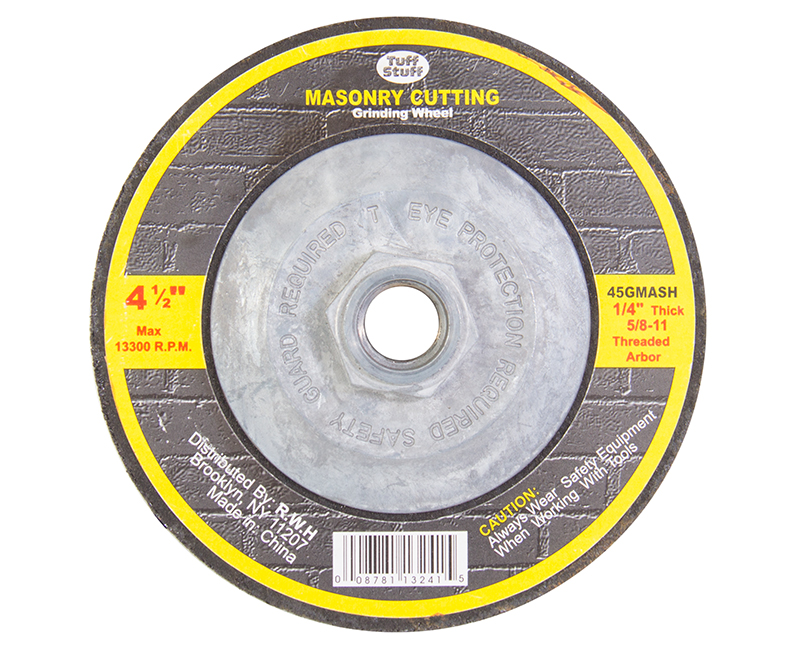 4-1/2" X 1/4" X 5/8 Spin On Masonry Grinding Wheels