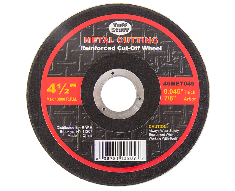 4-1/2" X 0.0145" X 7/8" Type 1 Arbor Metal Cutting Blade Thin