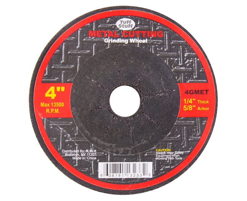 4" X 1/4" X 5/8" Arbor Metal Grinding Wheel