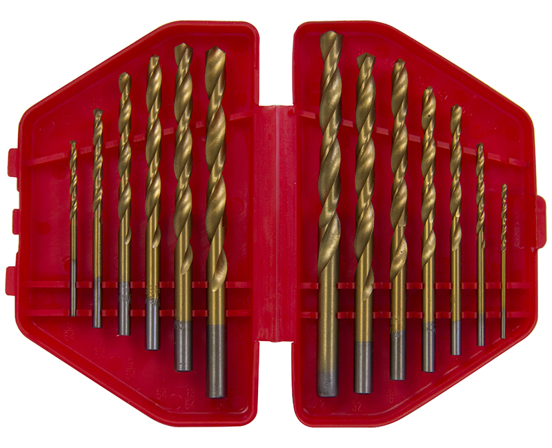 13 PC. Titanium High Speed Drill Bit