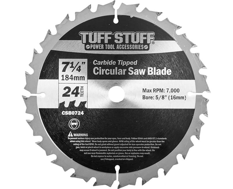 7-1/4" Circular Saw Blade - 24T