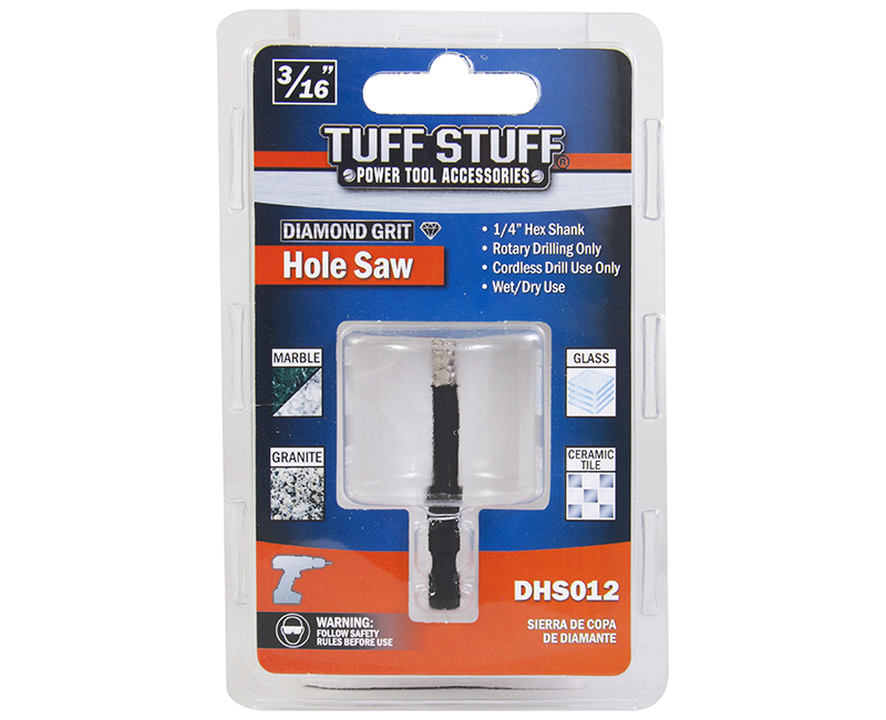 3/16" Diamond Grit Holesaw