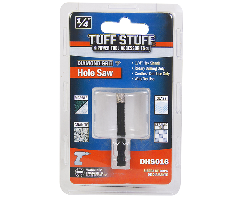 1/4" Diamond Grit Hole Saw