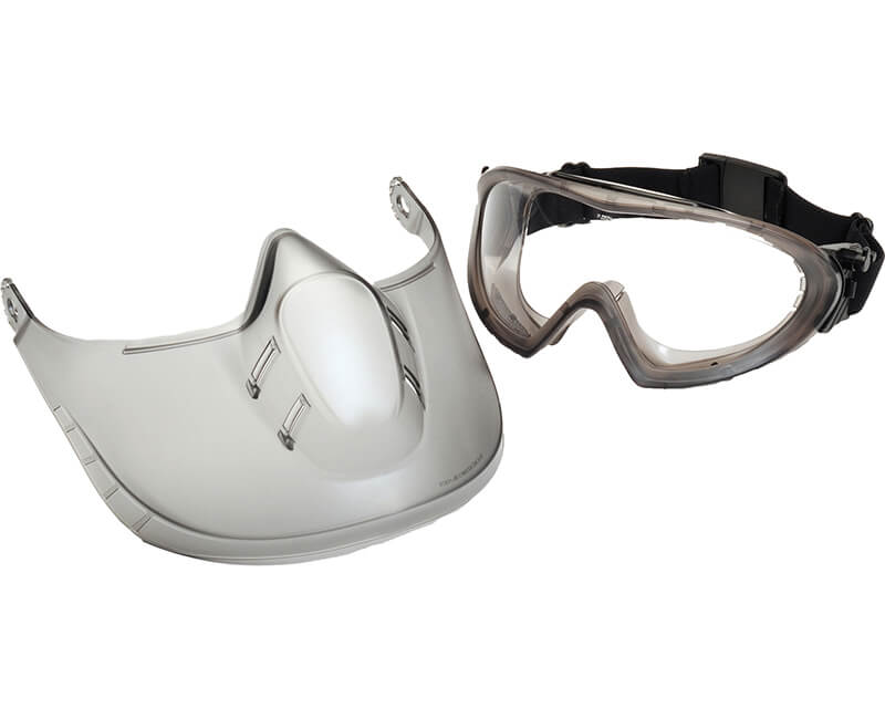 Anti-Fog Lense Goggle With Face Shield - Clear