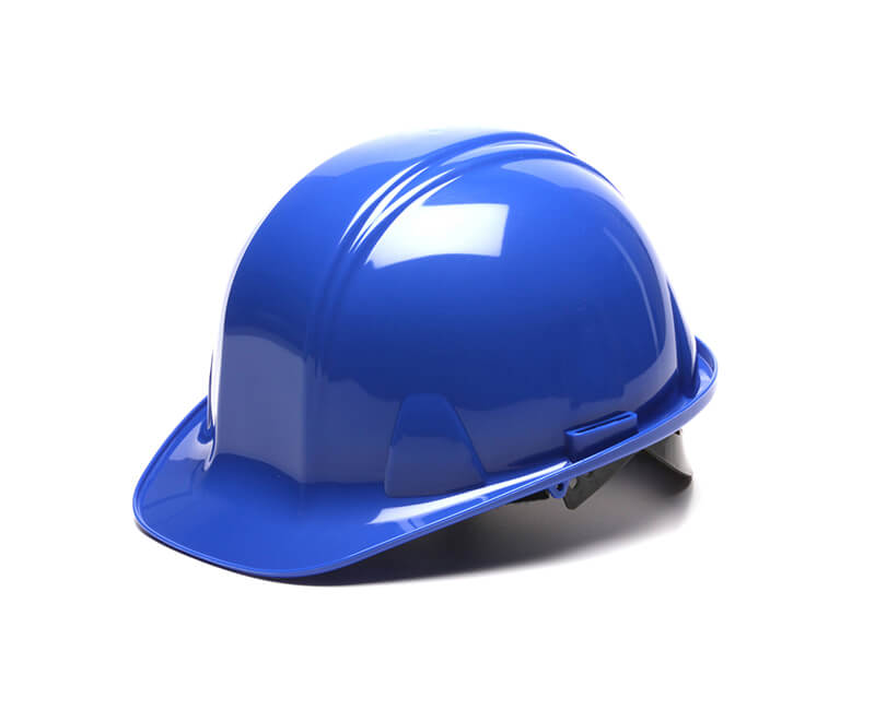 Blue Hard Hat - 4 Point Pin Lock Suspension