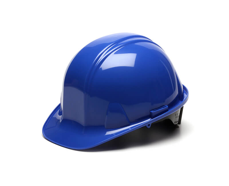 Blue Hard Hat - 4 Point Ratchet Suspension