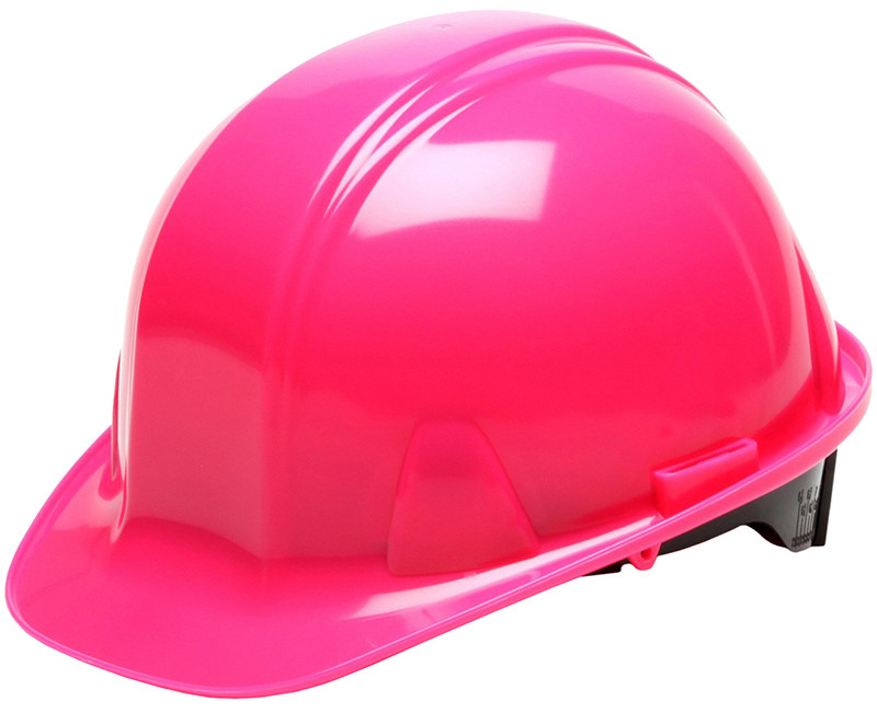 HI-VIZ PINK HARD HAT W/ 4 POINT RATCHET SUSPENSION