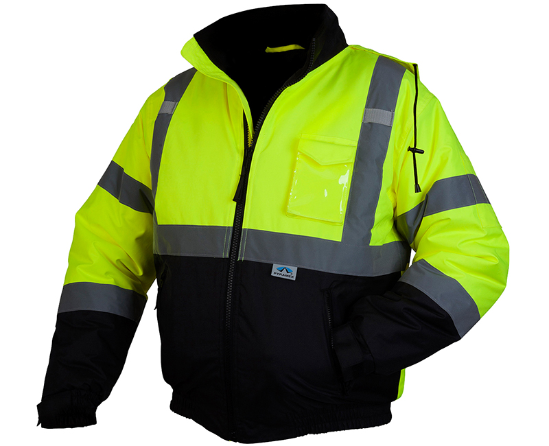 Hi-Vis Lime Bomber Jacket Class - 3X-Large