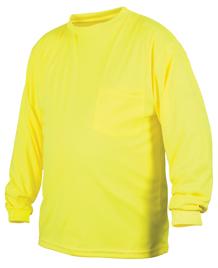 Hi-Vis Lime Long Sleeve - Large