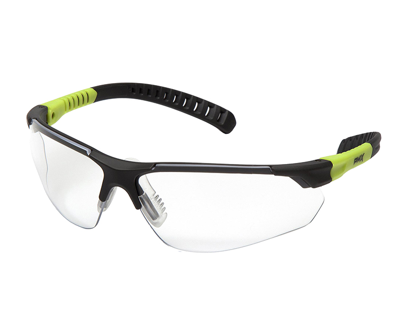 SITECORE GREY + LIME CLEAR LENS SAFETY GLASSES