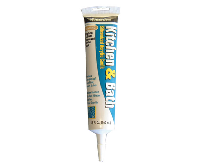 5.5 Oz. Kitchen & Bath Silicone Acrylic Caulk - Almond