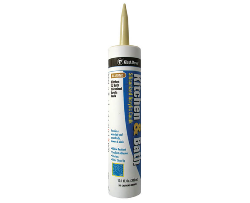 10 Oz. Kitchen & Bath Silicone Acrylic Caulk - Almond