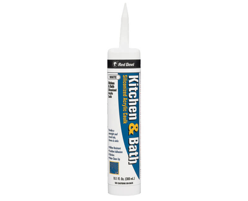 10 Oz. Kitchen & Bath Silicone Acrylic Caulk - White