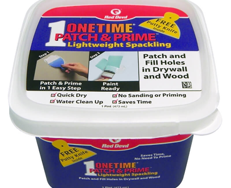 1 Pt. One Time Patch & Prime Lightweight Spackling