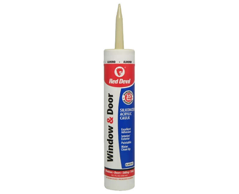 10 Oz. Window & Door Silicone Acrylic Caulk - Almond