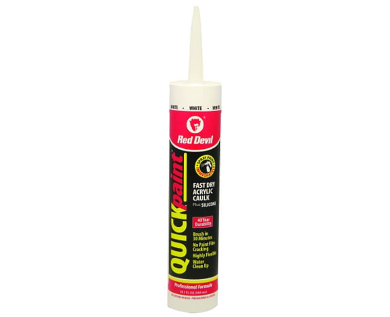 10 Oz. Quick Paint Caulk - White