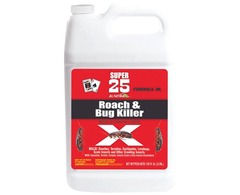 SUPER 25 ALL NATURAL ROACH AND BUG KILLER 128 FL OZ