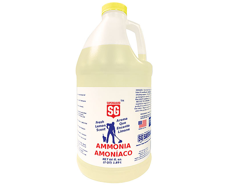 64OZ SUPERGUARD INDUSTRIAL STRENGTH AMMONIA LEMON SCENTED CLEANER