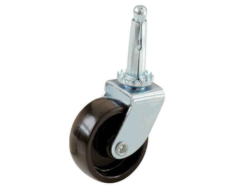 1-1/4" Black Plastic Swivel Bearing Stem - 2 Per Card